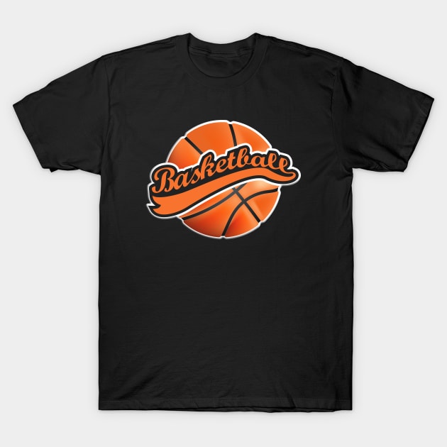 Cute Basketball Fan Design T-Shirt by SpaceManSpaceLand